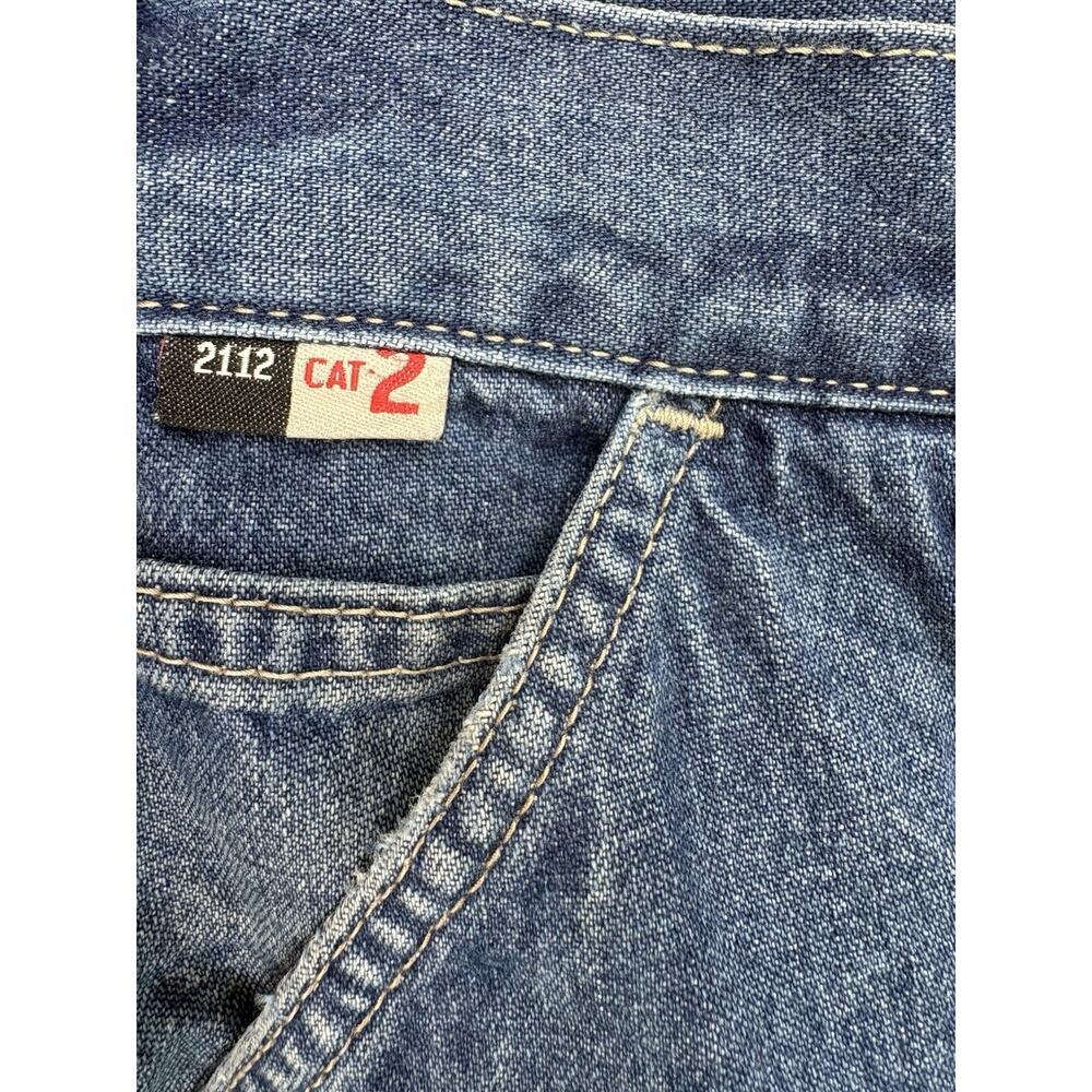 Carhartt FR Flame Resistant Denim Dungaree Work Pants Mens 38x36 Tall - Picture 8 of 14